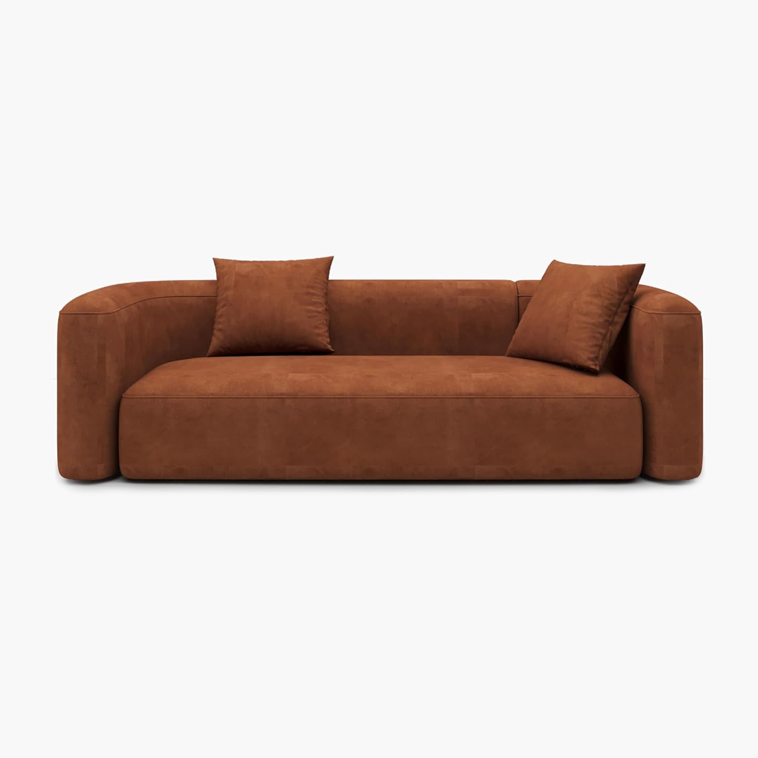 Acanva Luxury Velvet Sofa 3 Seater Modern Curved Back Couch for Living Room