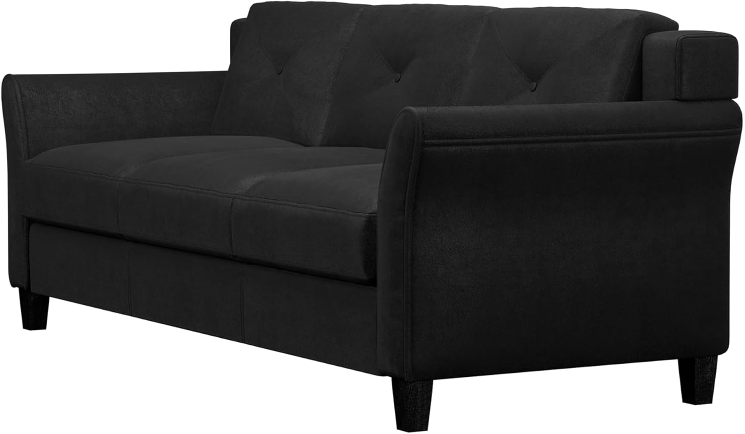 Lifestyle Harrington Sofa Upholstered Microfiber Fabric Curved Arm Couch