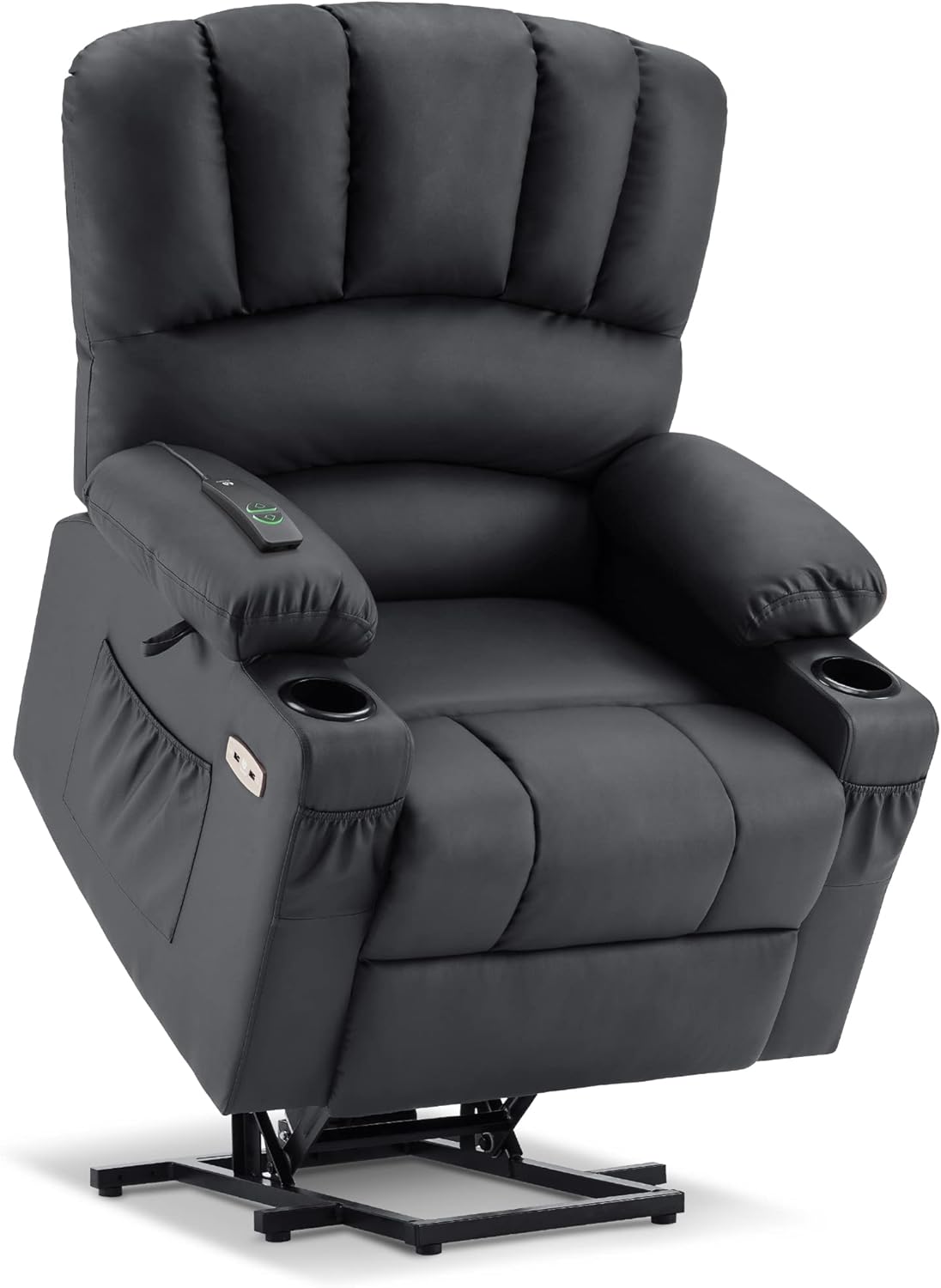 MCombo Power Lift Recliner Chair for Elderly with Heat Massage USB Cup Holders