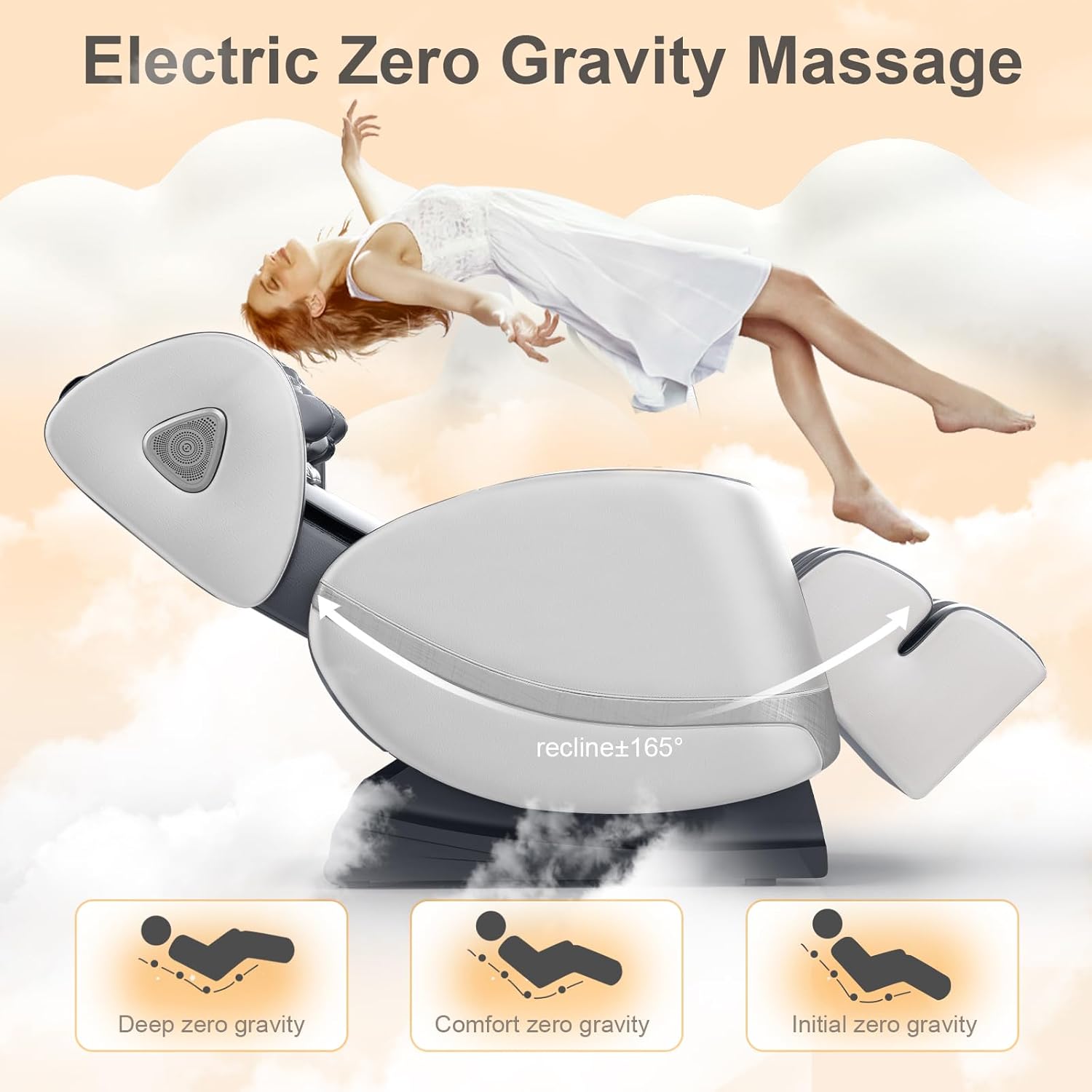 FURNIMAT Full Body Massage Chair Zero Gravity with Heat Foot Massage Bluetooth