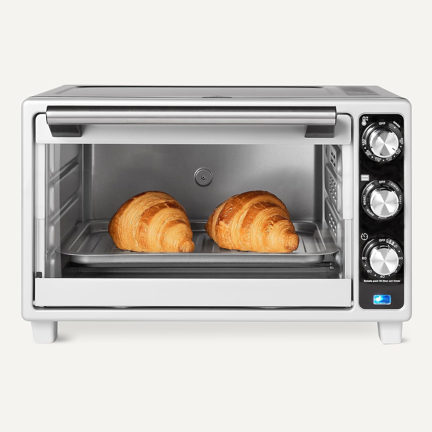 Amazon Basics Toaster Oven Air Fryer 23QT 6 Slice Countertop 7 in 1 Stainless Steel