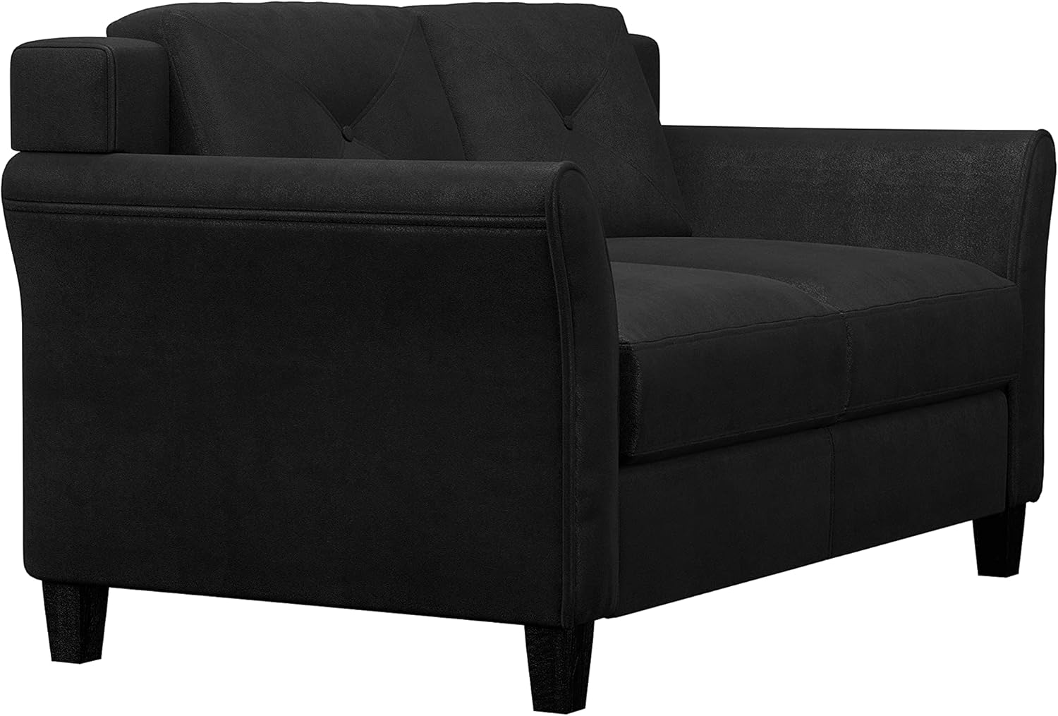 Lifestyle Harrington Sofa Upholstered Microfiber Fabric Curved Arm Couch