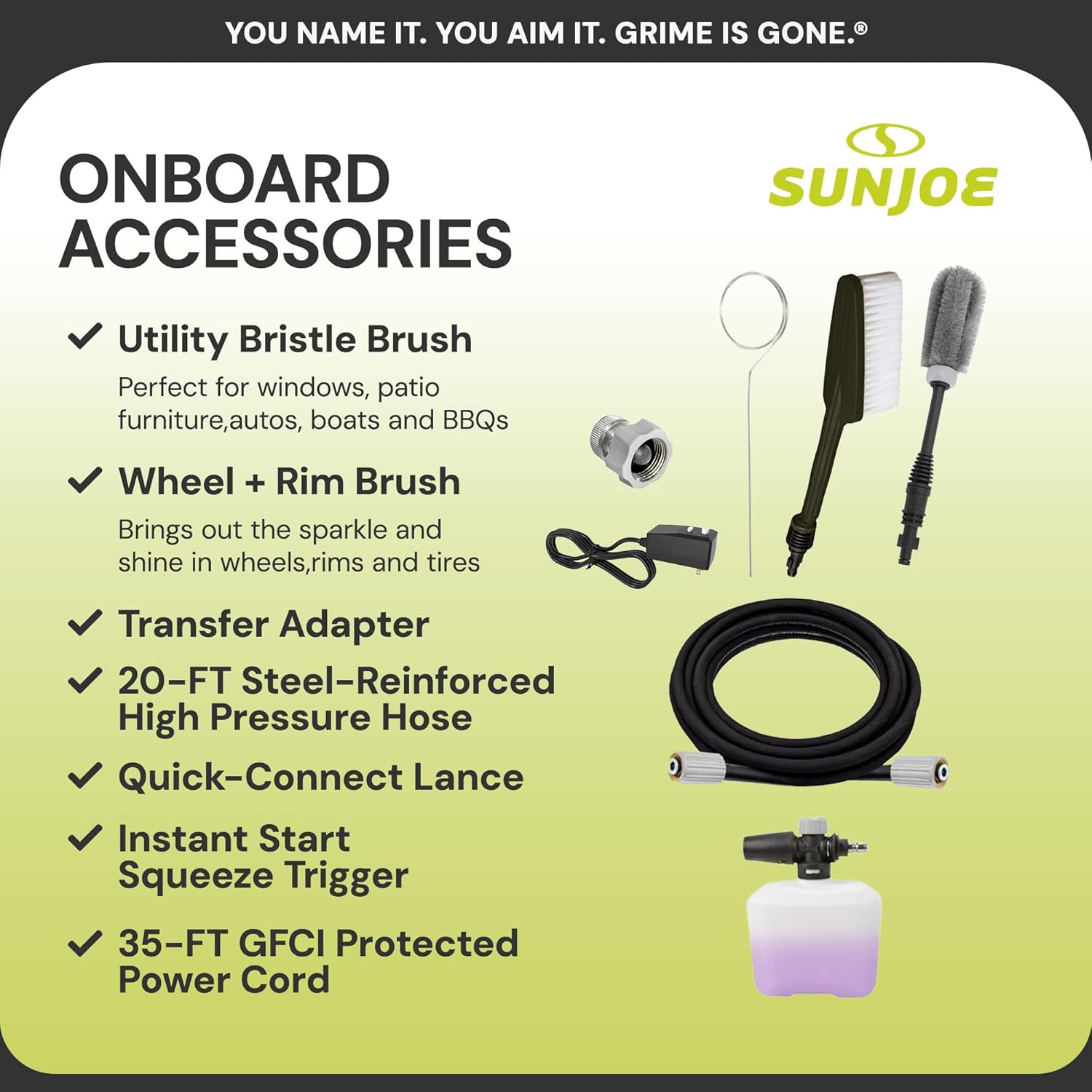 Sun Joe SPX3000 Electric Pressure Washer 2030 PSI 1.2 GPM with Dual Soap Tanks