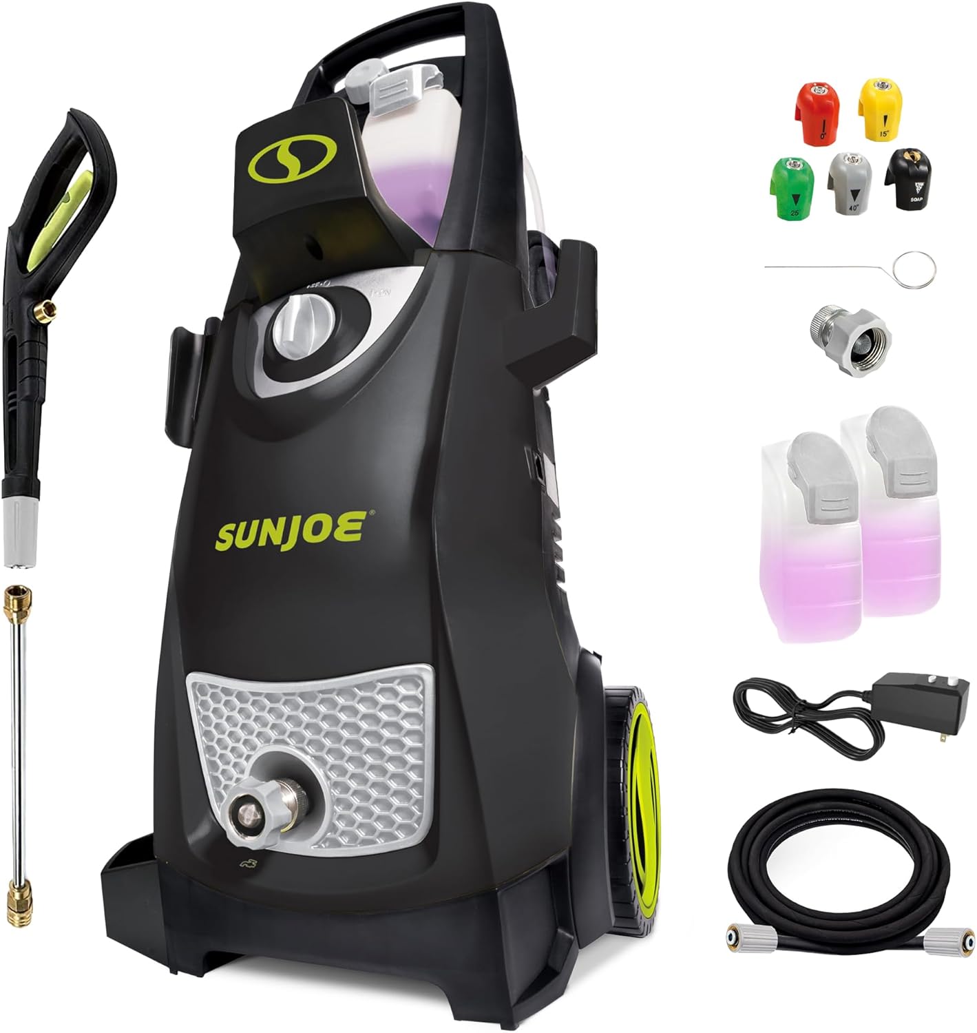 Sun Joe SPX3000 Electric Pressure Washer 2030 PSI 1.2 GPM with Dual Soap Tanks