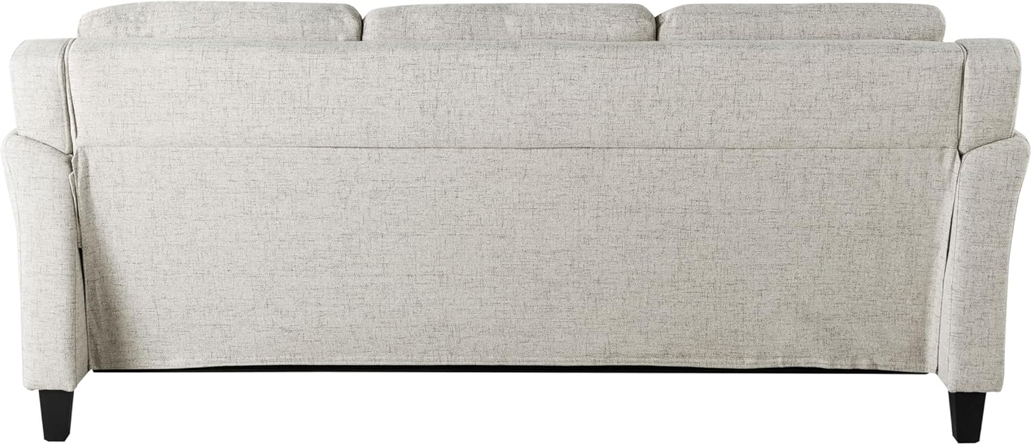 Lifestyle Harrington Sofa Upholstered Microfiber Fabric Curved Arm Couch