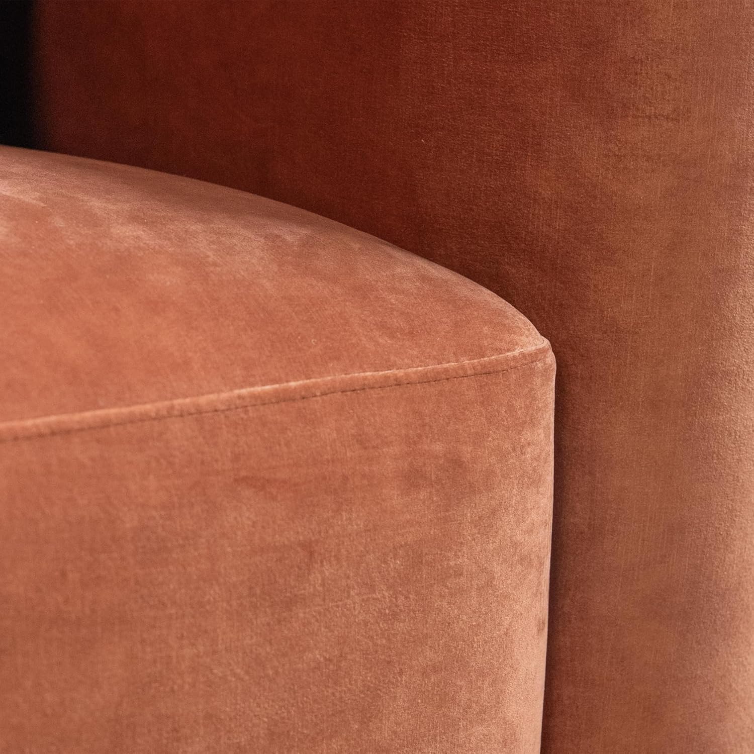 Acanva Luxury Velvet Sofa 3 Seater Modern Curved Back Couch for Living Room