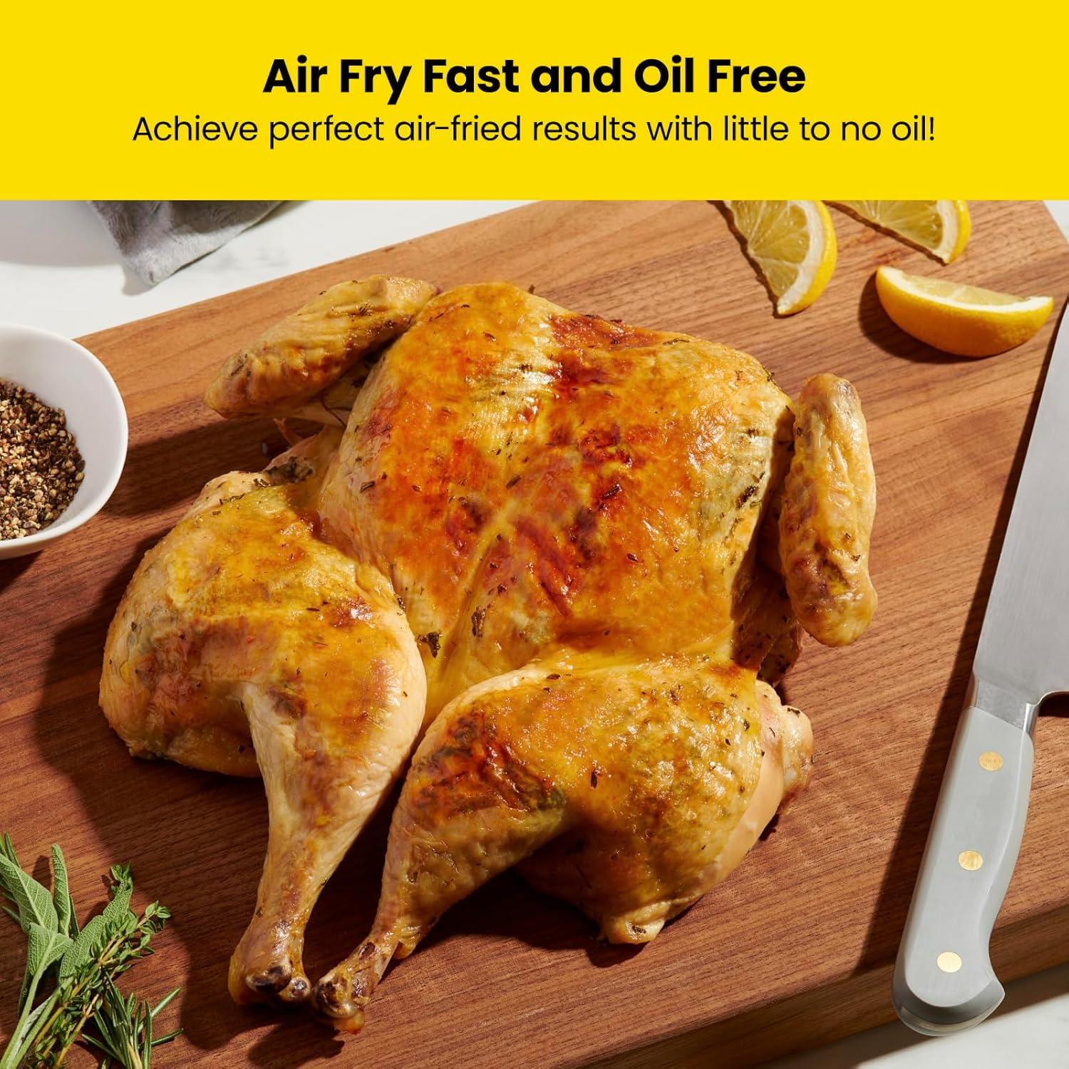Chefman 6 Quart Dual Basket Air Fryer Oven Digital Nonstick Dishwasher Safe