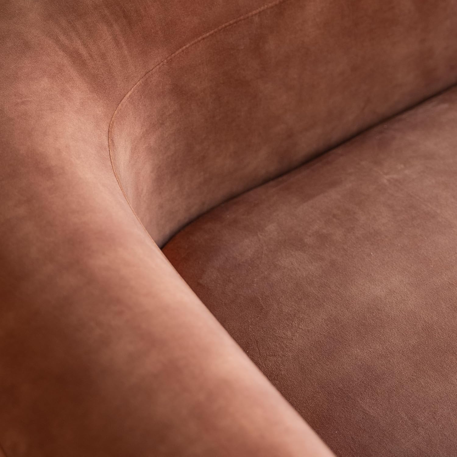 Acanva Luxury Velvet Sofa 3 Seater Modern Curved Back Couch for Living Room