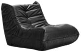 Hobestluk Giant Bean Bag Chair Memory Foam Faux Leather Floor Sofa for Adults