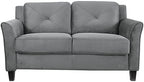 Lifestyle Harrington Sofa Upholstered Microfiber Fabric Curved Arm Couch