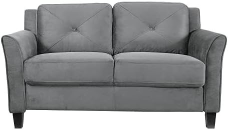 Lifestyle Harrington Sofa Upholstered Microfiber Fabric Curved Arm Couch
