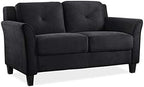 Lifestyle Harrington Sofa Upholstered Microfiber Fabric Curved Arm Couch