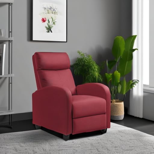 JUMMICO Adjustable Recliner Chair Thick Cushion Home Theater Sofa Living Room