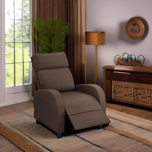 Homall Modern Recliner Chair PU Leather Padded Seat Single Sofa Home Theater