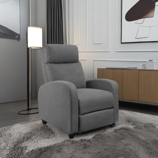 JUMMICO Adjustable Recliner Chair Thick Cushion Home Theater Sofa Living Room