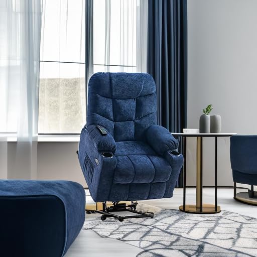 MCombo Power Lift Recliner Chair for Elderly with Extended Footrest Fabric