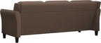 Lifestyle Harrington Sofa Upholstered Microfiber Fabric Curved Arm Couch