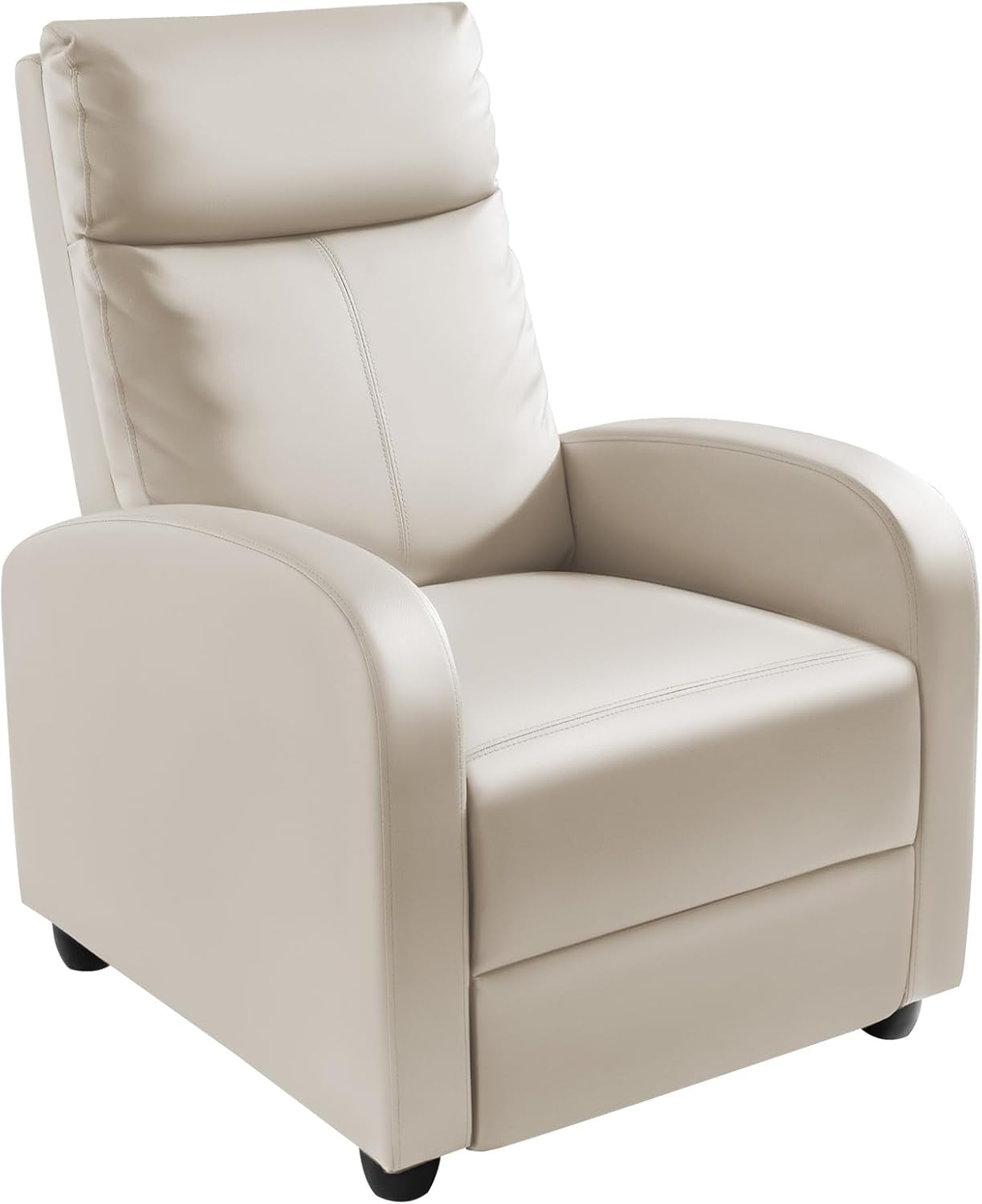 Homall Modern Recliner Chair PU Leather Padded Seat Single Sofa Home Theater