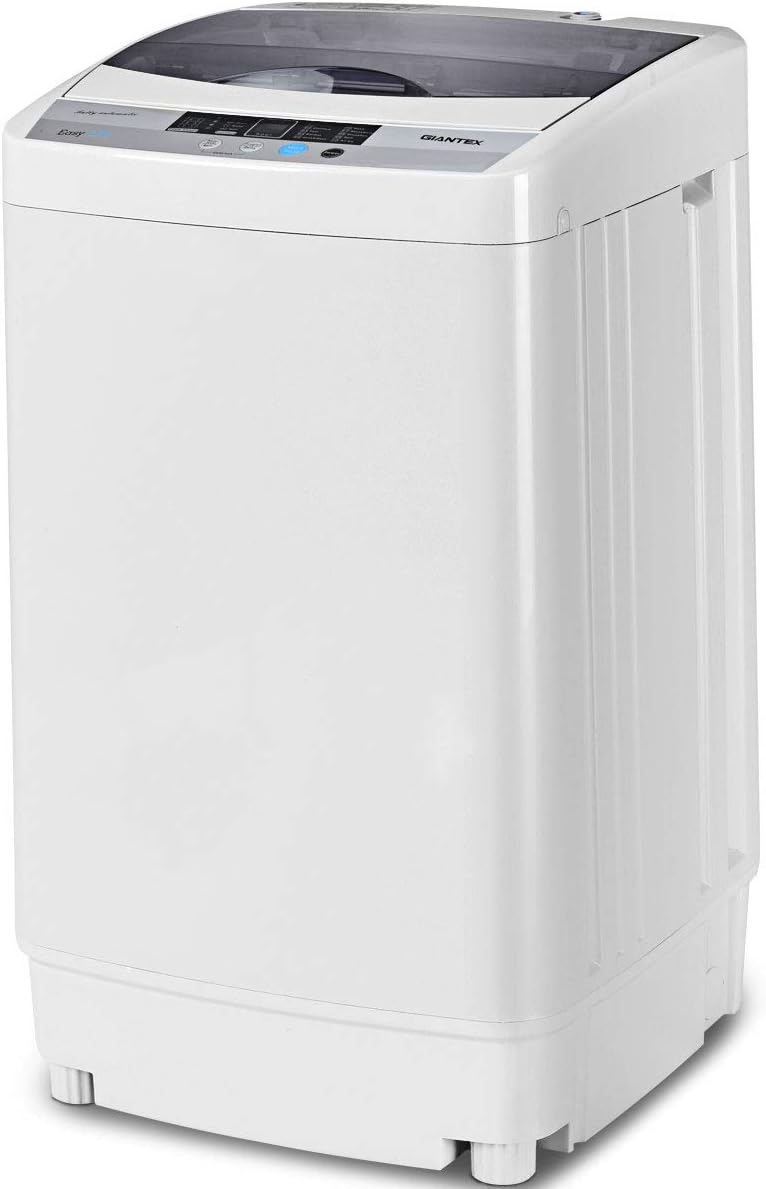 Giantex Portable Compact Full-Automatic Washing Machine 1.34 Cu Ft 12 Lbs Spin Washer