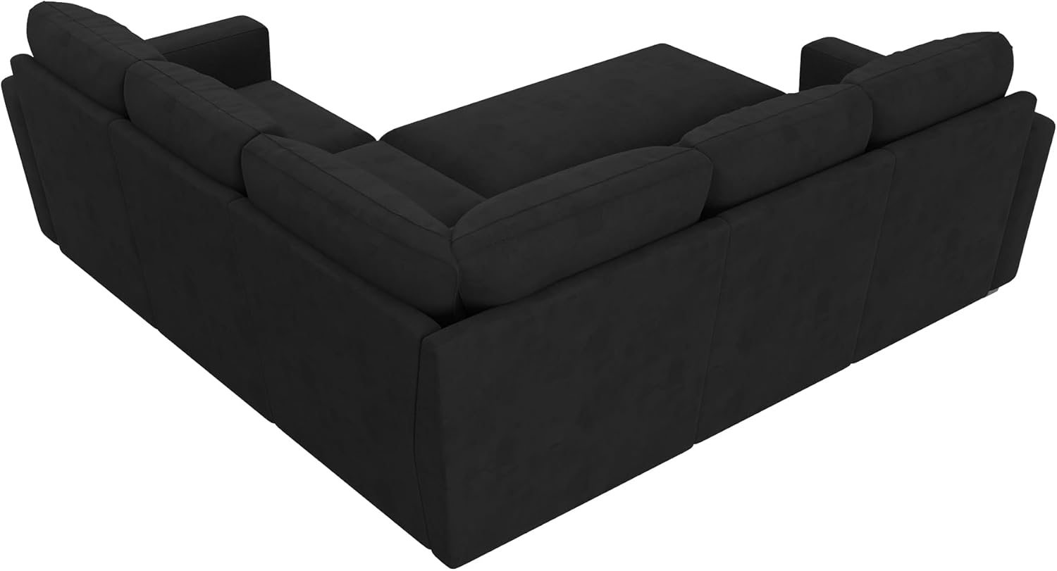 HONBAY Modular Sectional Sleeper Sofa L Shaped Couch with Pull Out Bed