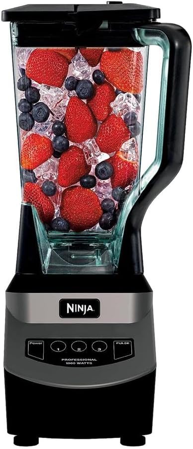 Ninja 1000W Countertop Blender Total Crushing Smoothie and Ice Blender 72oz Black & Grey