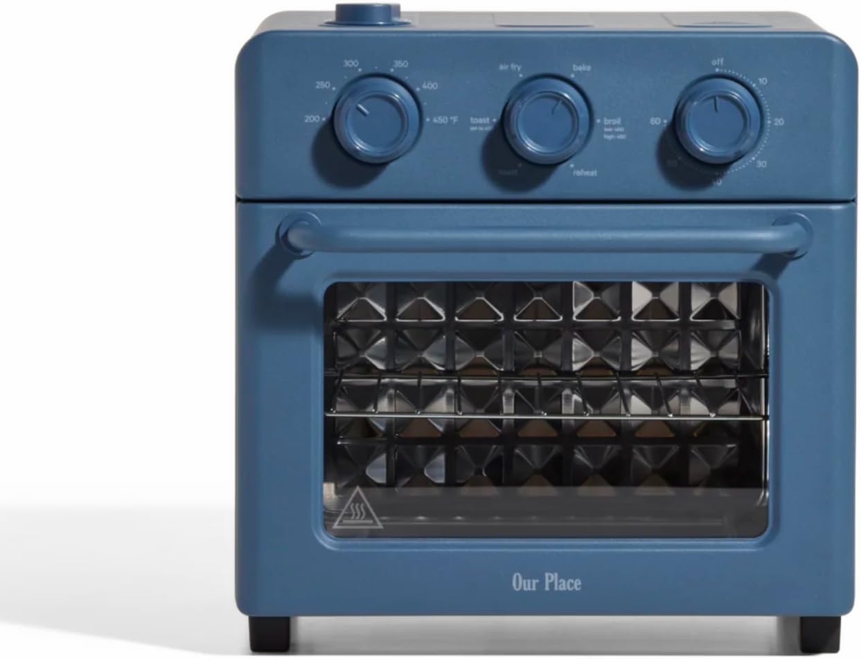 Our Place Air Fryer Toaster Oven 6 in 1 Compact Countertop Blue Multifunction