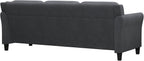 Lifestyle Harrington Sofa Upholstered Microfiber Fabric Curved Arm Couch