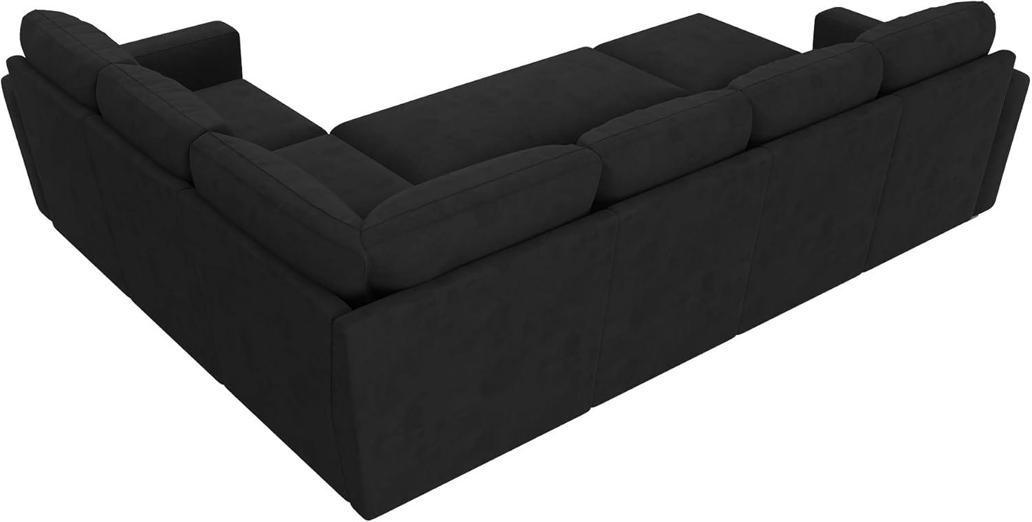HONBAY Modular Sectional Sleeper Sofa L Shaped Couch with Pull Out Bed