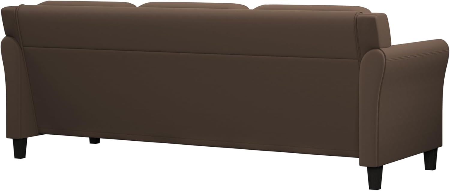 Lifestyle Harrington Sofa Upholstered Microfiber Fabric Curved Arm Couch