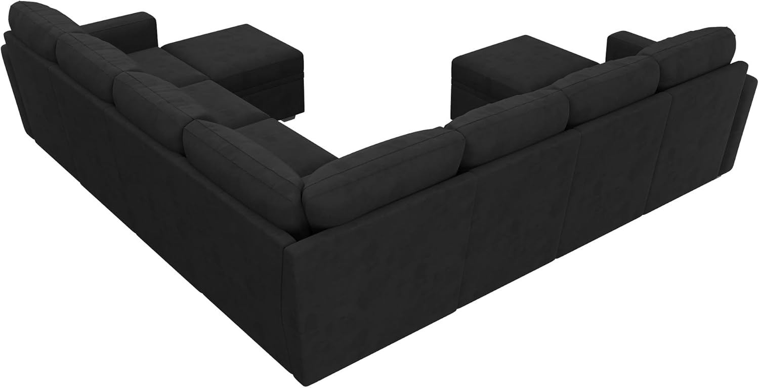 HONBAY Modular Sectional Sleeper Sofa L Shaped Couch with Pull Out Bed