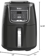 Ninja 4 Quart Air Fryer 4 in 1 Compact Oil Less Cooker for Healthy Meals