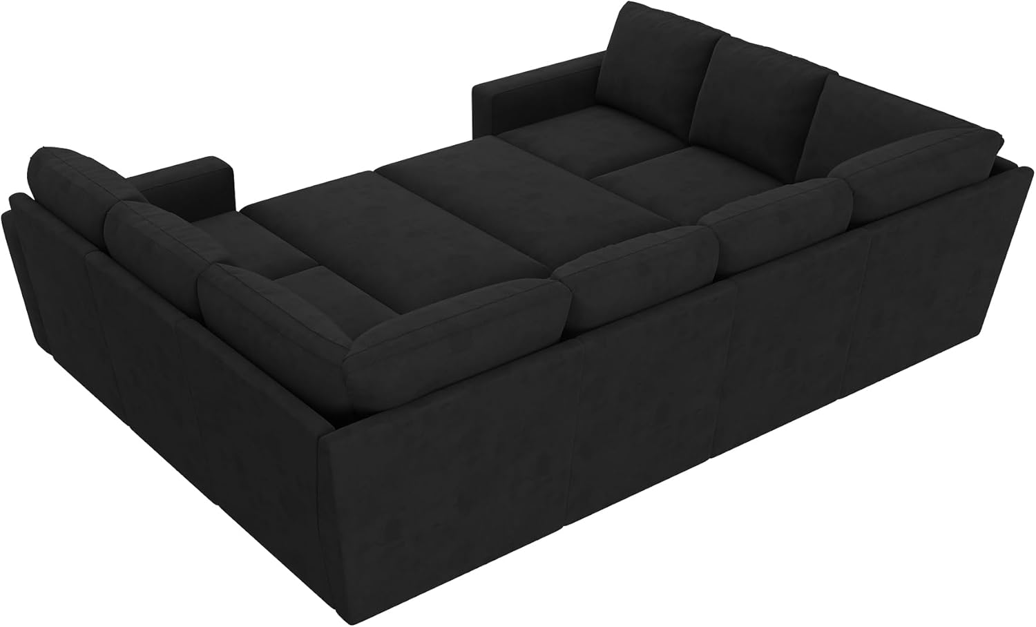 HONBAY Modular L Shaped Sectional Sleeper Sofa with Storage Pull Out Bed