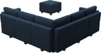 Belffin Velvet Modular Sectional Sofa with Ottoman Sleeper Bed Storage