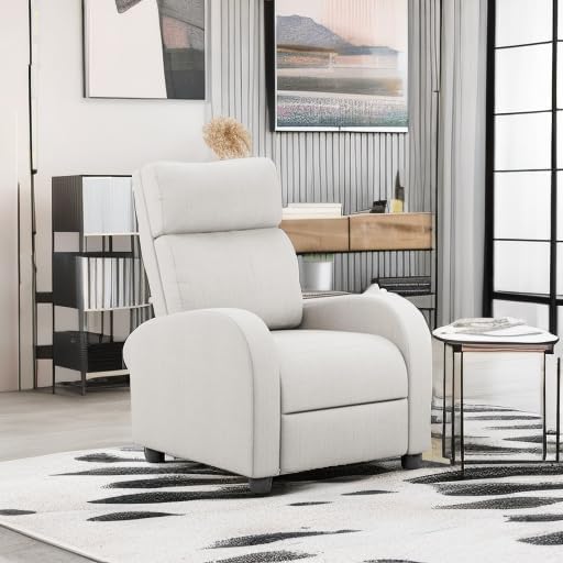Homall Modern Recliner Chair PU Leather Padded Seat Single Sofa