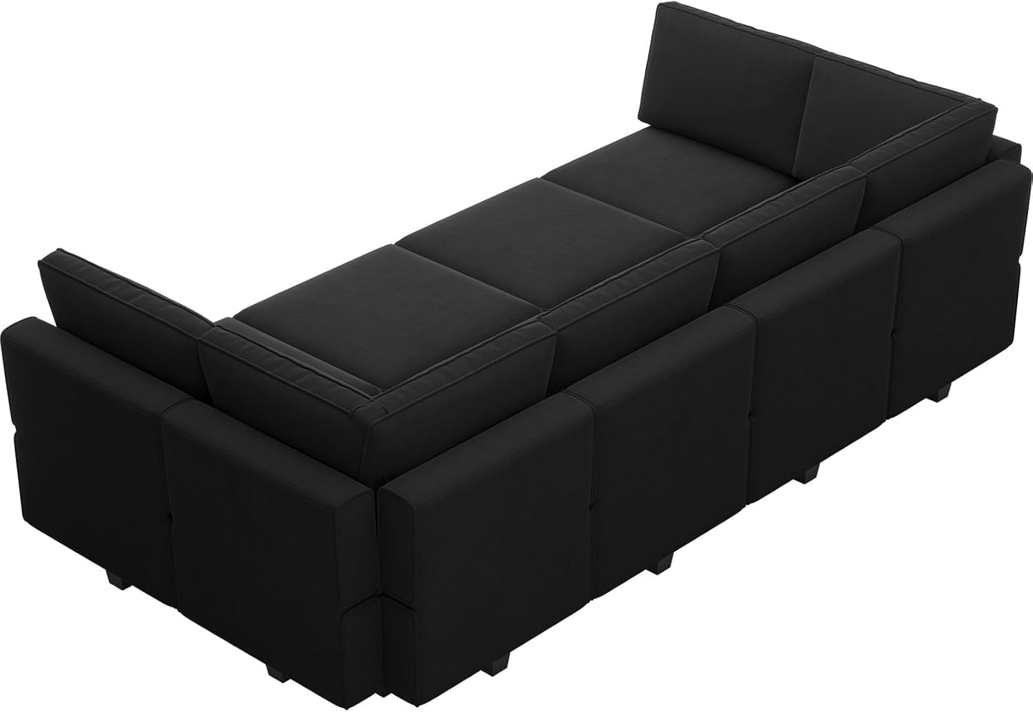 Belffin Velvet Modular Sectional Sofa with Ottoman Sleeper Bed Storage