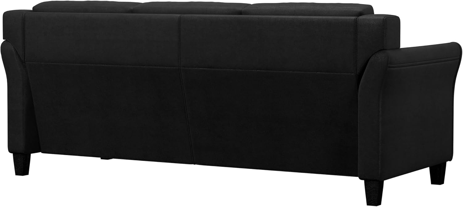 Lifestyle Harrington Sofa Upholstered Microfiber Fabric Curved Arm Couch