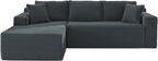 HANXIN Cloud Sectional Sofa L Shape Chaise Deep Seat Modular Living Room Couch
