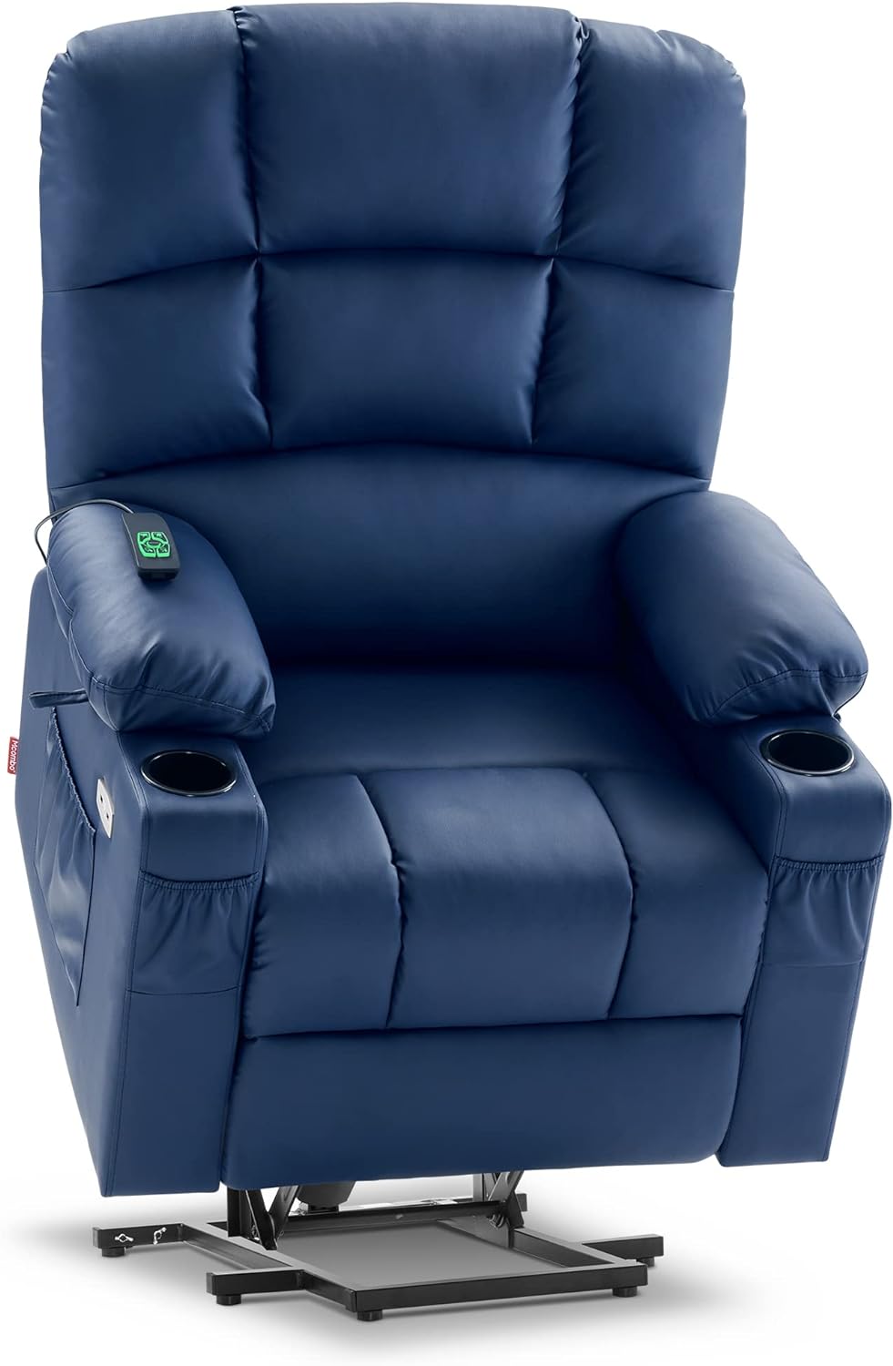 MCombo Large Power Lift Recliner Chair with Dual Motor Massage Heat Faux Leather