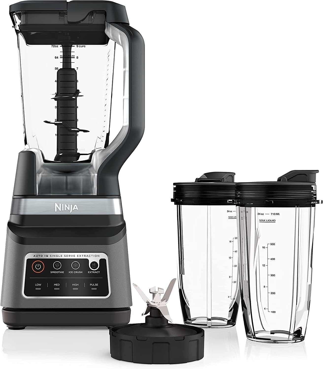 Ninja Blender 1400W High Power Smoothie Maker with 72oz Pitcher Dark Grey