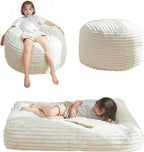MAXYOYO Convertible Bean Bag Chair Bed for Kids with Foam Filling