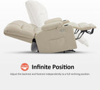 MCombo Large Power Lift Recliner Chair with Dual Motor Massage Heat Faux Leather