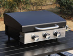 Sophia & William Charcoal and Gas Grill Combo with Side Burner Dual Fuel BBQ Grill