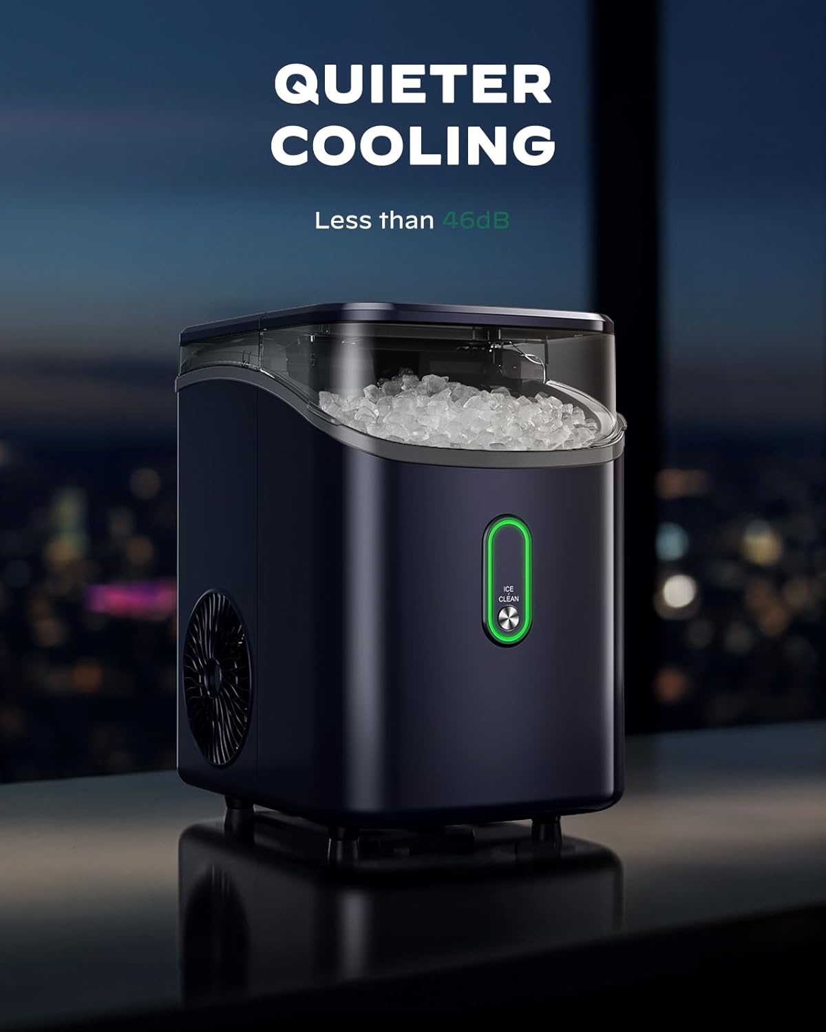Silonn Nugget Ice Maker Countertop 33lbs Daily Soft Chewable Ice Machine