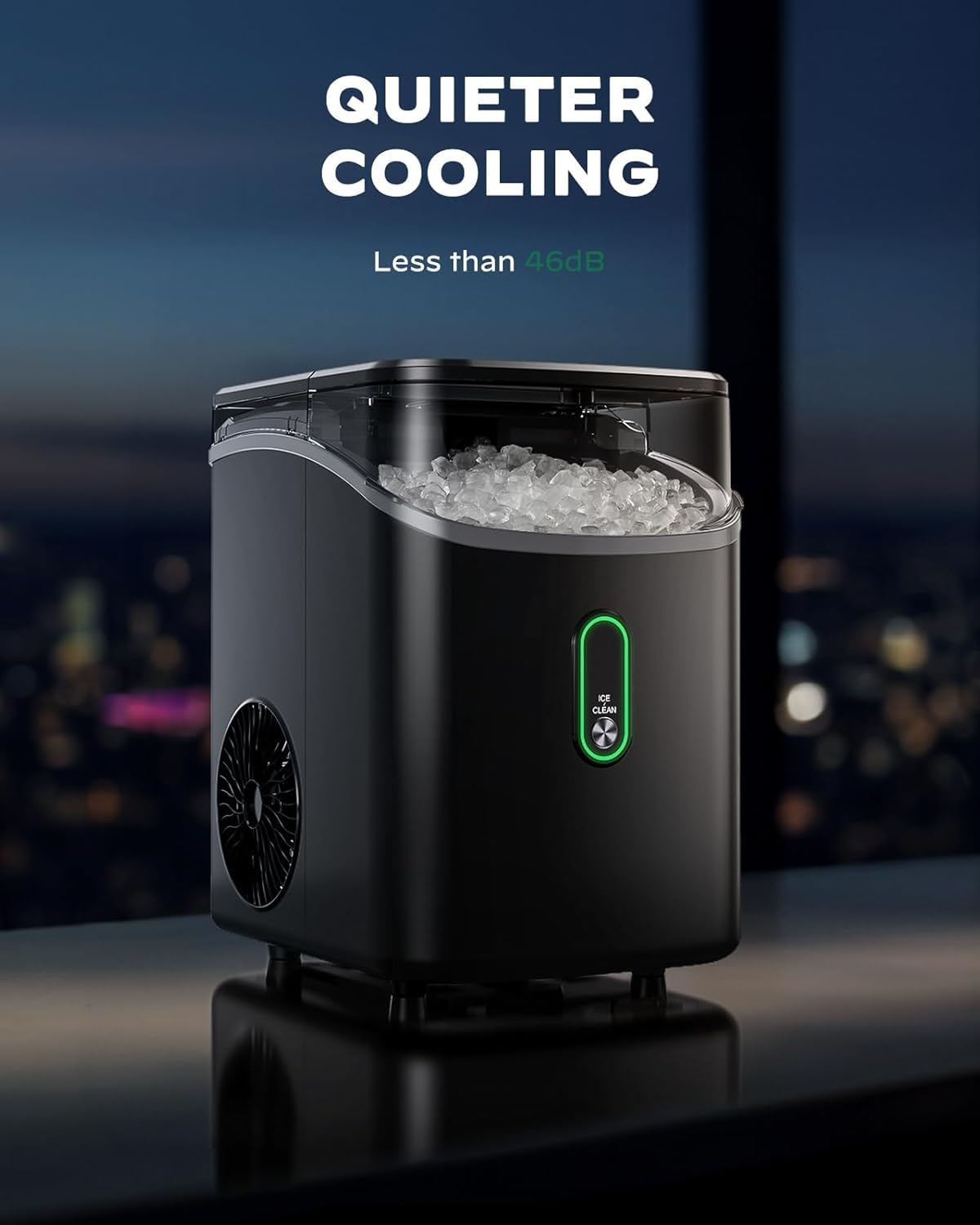 Silonn Nugget Ice Maker Countertop 33lbs Daily Soft Chewable Ice Machine