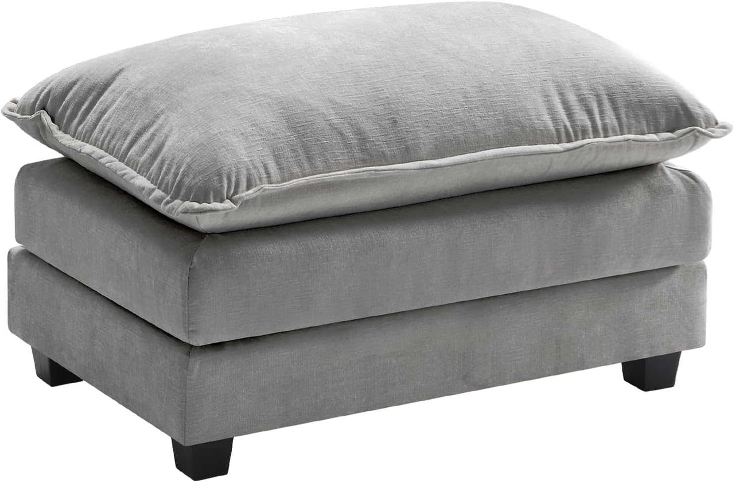 Ihanherry U Shaped Modular Sectional Sofa 5 Seat with 2 Ottomans Chenille