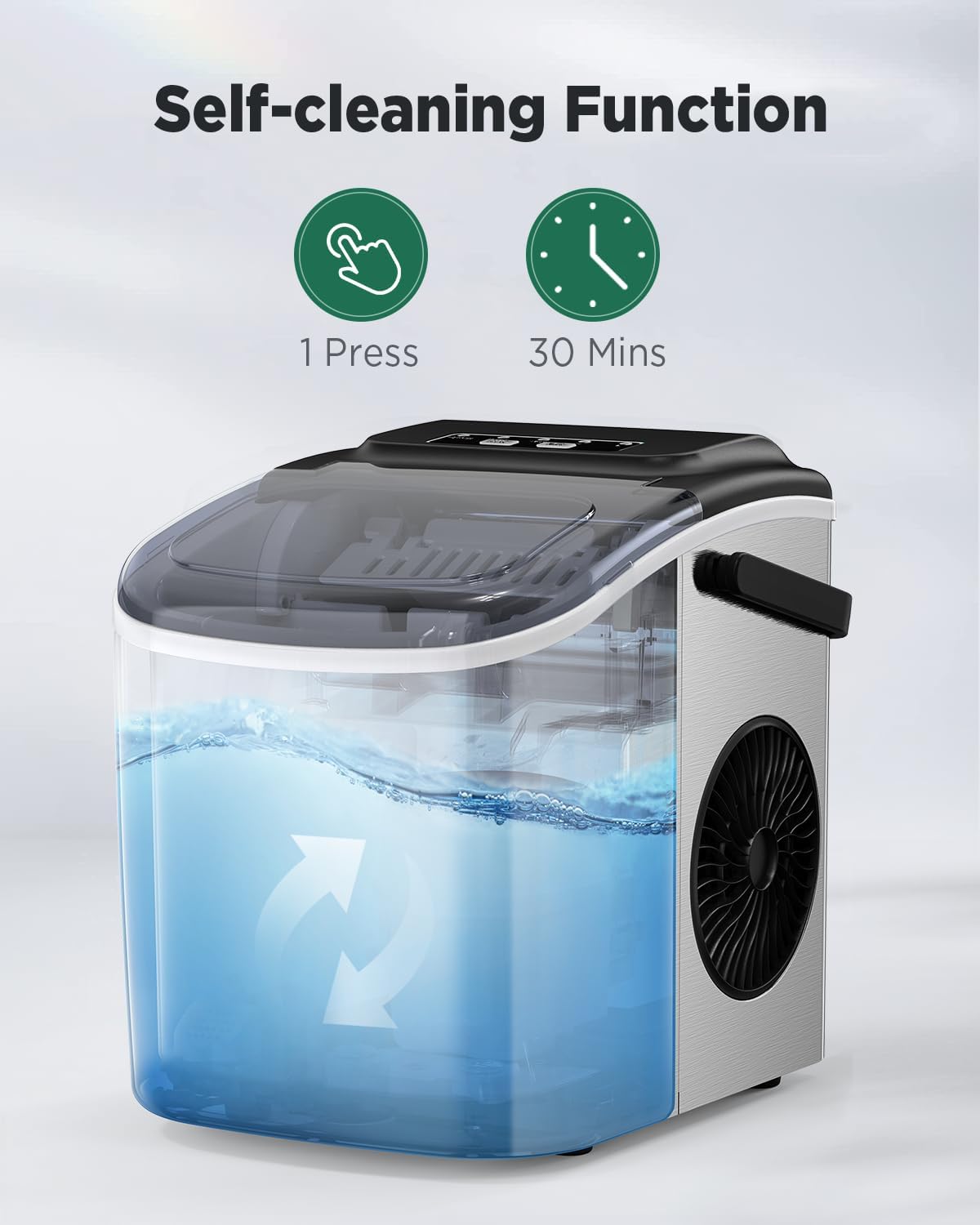 Silonn Nugget Ice Maker Countertop 33lbs Daily Soft Chewable Ice Machine