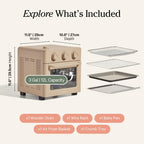 Our Place Air Fryer Toaster Oven 6 in 1 Compact Countertop Blue Multifunction