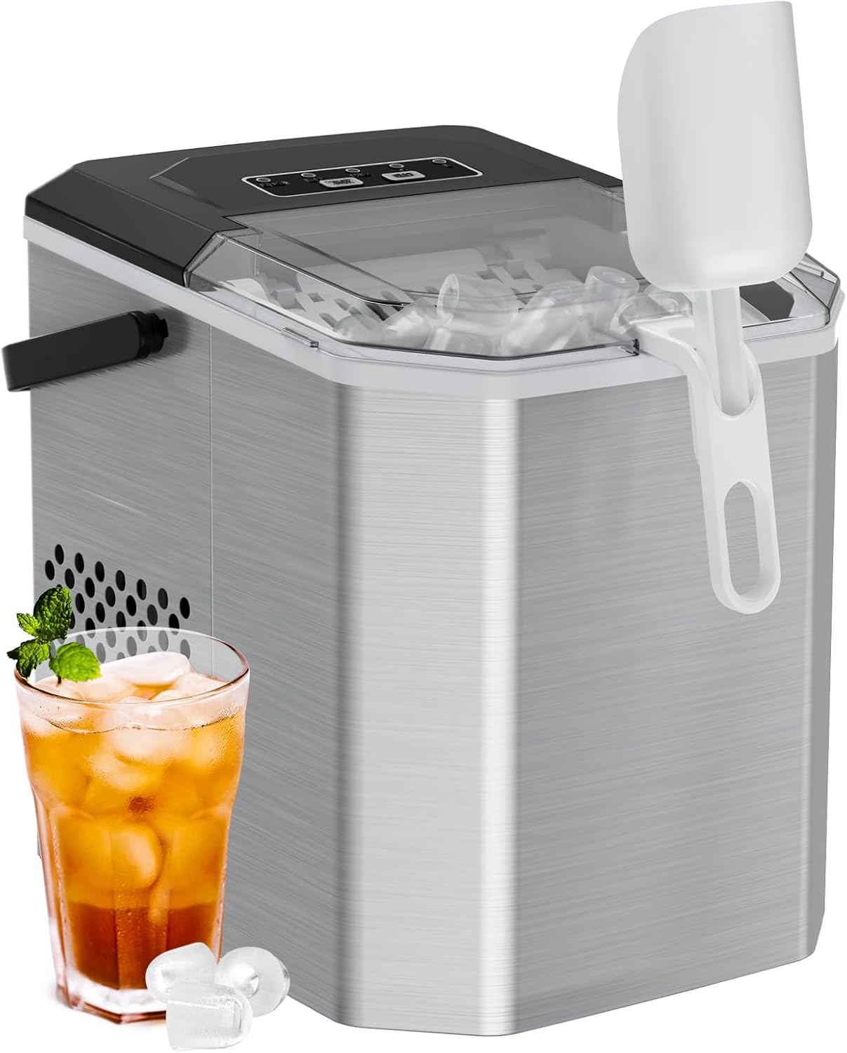 Silonn Nugget Ice Maker Countertop 33lbs Daily Soft Chewable Ice Machine