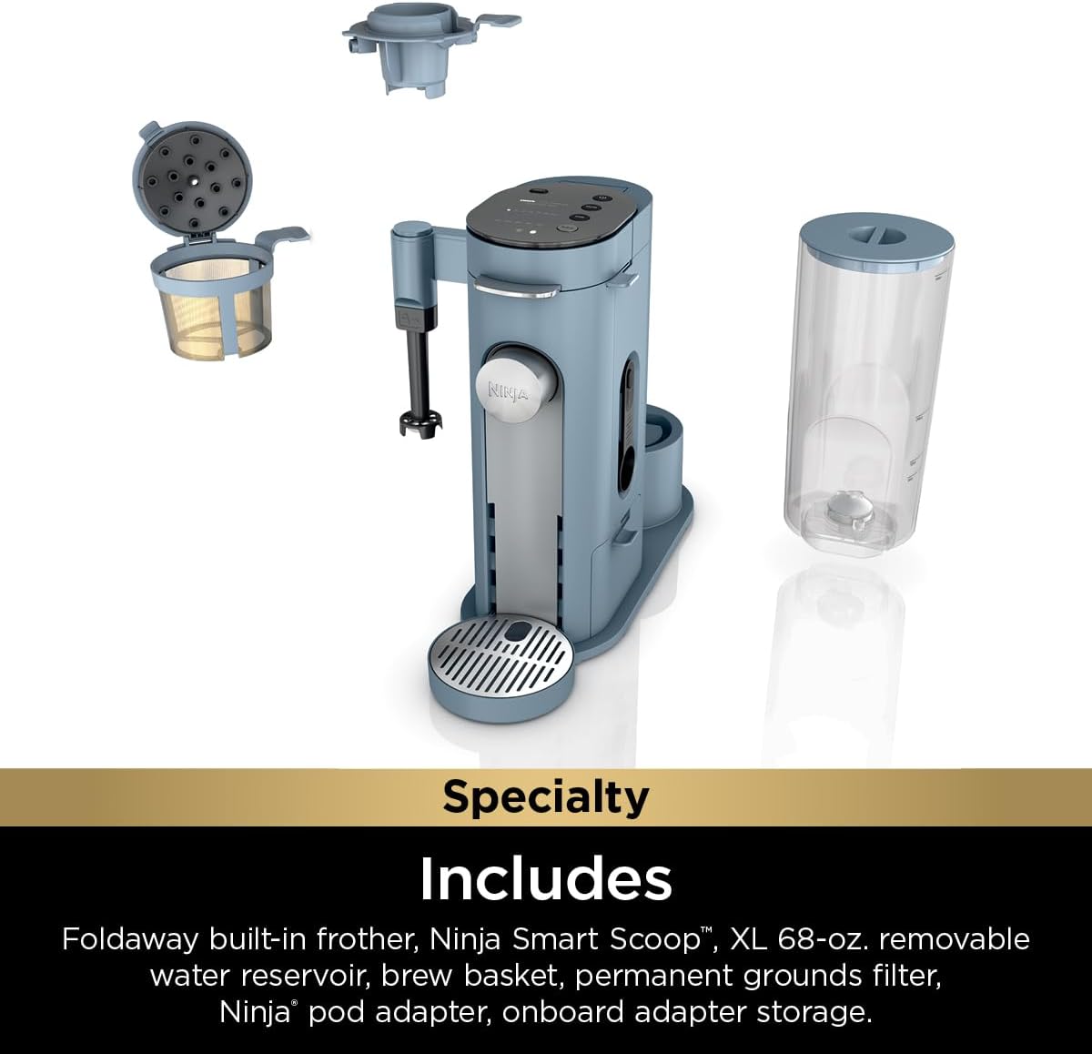 Ninja Single Serve Coffee Maker 56oz Removable Water Reservoir