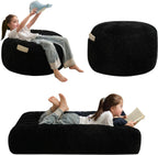 MAXYOYO Convertible Bean Bag Chair Bed for Kids with Foam Filling